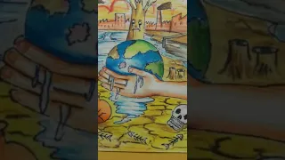 global warming drawing #shorts #yt