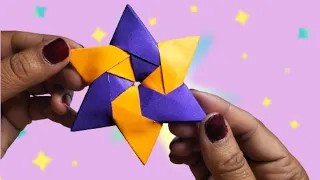 How To Make a Paper Ninja Star (Shuriken) - Origami |Origami Ninja Star Tutorial| DIY Paper Shuriken