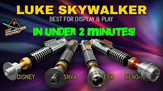 Luke Skywalker Lightsabers in under 2 minutes