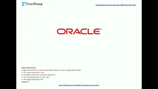 [Oct, 2022] Free4dump 1z0-996-22 PDF Dumps and 1z0-996-22 Exam Questions (39-54)