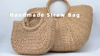 Handmade Beach Straw bag and Rattan bag