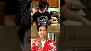 Harry Shum jr. & Christine Ha IG Live Cooking 12/02/2021