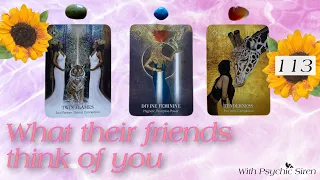 What Their Friends Think Of You 👀🥰🤩🤭☕️ || Pick a Card Reading