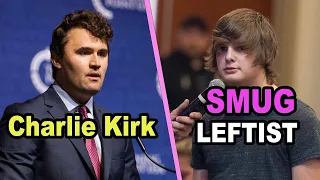 Charlie Kirk Calmly Destroys Smug College Leftist!!