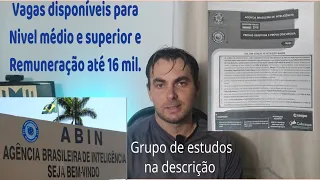 Concurso ABIN/como foi o último edital.