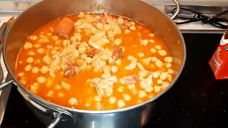 receta callos precocidos con garbanzos