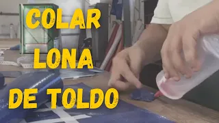 Como colar lona de toldo