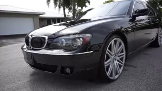 2006 BMW 750i Premium on 22 inch wheels XO LUXURY MILAN CLEAN FOR SALE FLORIDA