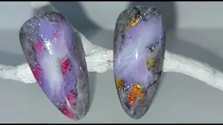 Nail Art Ideas | УДИВИТЕЛЬНЫЙ ЭФФЕКТ НАТУРАЛЬНОГО КАМНЯ#12