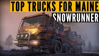 Top 10 SnowRunner BEST trucks for SEASON 6 Maine