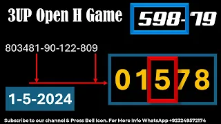 Thai Lottery Open H Game | Thailand Lottery Master Game | Thai Lottery 1234 1-5-2024