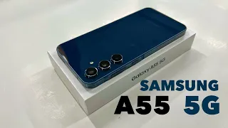 Unboxing SAMSUNG Galaxy A55 5G - Iceblue