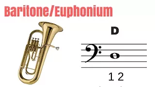 Baritone/Euphonium - How to Play D