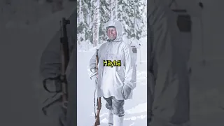 Simo "The White Death" Häyhä: The Greatest Sniper in History  #history #shorts