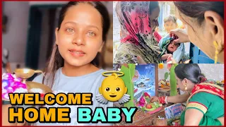 Welcome Home Baby 👼🍼  || #vlog || Mansi Gupta