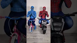 Blue Spiderman & Spider-Man Patli Kamariya More hi hi #shorts