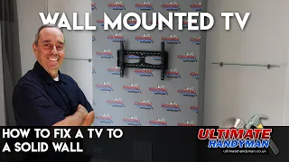 How to hang a TV on a solid wall | fix Tv to wall