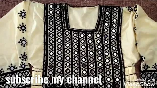 mirror work/ balochi dress design