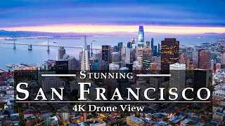 San Francisco 🇺🇸 4K by Drone | Watch Amazing San Francisco 4K UHD Night - San Francisco Properties