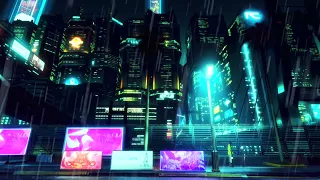 Cyberpunk Edgerunners Ambience - Rain ASMR - D A V I D  &  L U C Y