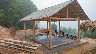 Move bamboo and wood to the shack, Build a house with cement / Life Outside Freedom, Phuc Sua