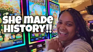 She Made History On This Slot Machine And Won HUGE!! 🎰🤯