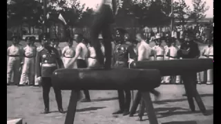 Омские кадеты занимаются гимнастикой, 1914 год