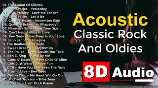 Acoustic Classic Rock And Oldies Cover Songs | Best Old Songs Of All Time - 8D Audio | Audioblaz