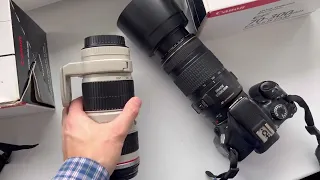 Canon EF 70-200mm f/4 is usm vs Canon EF 70-300 f/4-5.6 is usm сравнение тест обзор.