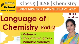 Language of Chemistry |Part-2| Class 9 | ICSE | Chemistry