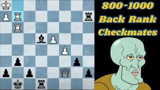 Back Rank 800-1000🤔🏰 #chesscom #learnchess
