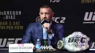 Check out some of the greatest trash talk between "Conor McGregor" and Nate Diaz at the UFC 196