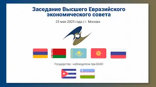 Заседание Высшего Евразийского экономического совета | ВЕЭС 25 мая 2023 года