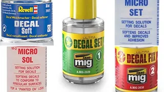 MICROSCALE vs AMMO vs REVELL - DECAL SOLUTION CHECK & COMPARISON