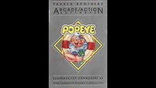 Popeye [Parker Brothers, 1984] Commodore 64 [006] Longplay (all rounds)