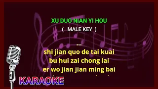 Xu duo nian yi hou - male key - karaoke no vokal (cover to lyrics pinyin)
