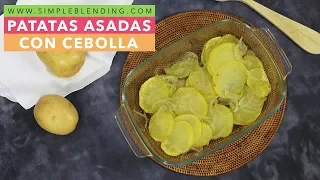 PATATAS PANADERA CON CEBOLLA | Patatas a lo pobre | Patatas asadas en el microondas