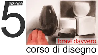 Il disegno dal vero. Corso di disegno, lezione n° 5.