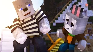 МУЛЬТИК НУ ПОГОДИ В МАЙНКРАФТ! ВОЛК УБИЛ ЗАЙЦА В MINECRAFT