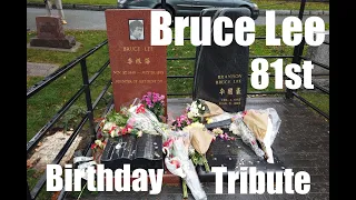 Bruce Lee 81st Birthday Tribute, November 27, 2021 - Bonus John Saxon Gravesite near Bruce Lee