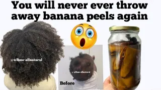 I SOAKED BANANA PEELS IN WATER FOR 10 DAYS & THIS HAPPENED! Banana water for hair growth