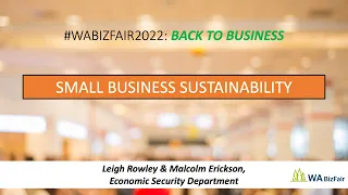 Small Business Sustainability - BizFair 2022