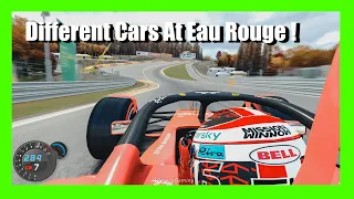 Different Cars At Eau Rouge, Raidillon [ Assetto Corsa ]