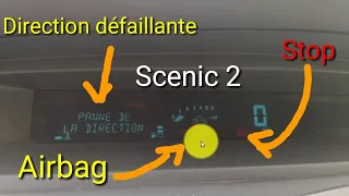 direction défaillante Scenic 2 et airbag من عجائب كهرباء السيارات