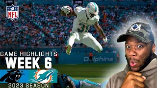 Carolina Panthers vs. Miami Dolphins Game Highlights | NFL 2023 Week 6 | REACTION
