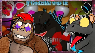 Godzilla Reacts To If Godzilla was in Five nights at Freddy's | Stick nodes Animation