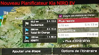 Planificateur de trajet dispo dans Kia Niro EV, enfin presque