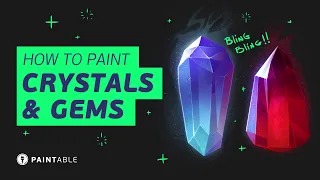 How To Paint Crystals And Gems [Digital Painting]