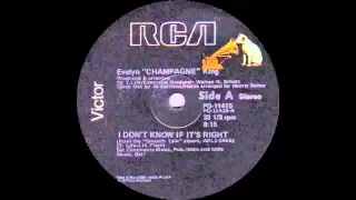 Evelyn Champagne King - I Don't Know If It's Right (Extended Version) Victor/RCA Records 1977