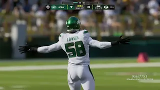 Madden 24 gameplay (Green Bay vs NY Jets)